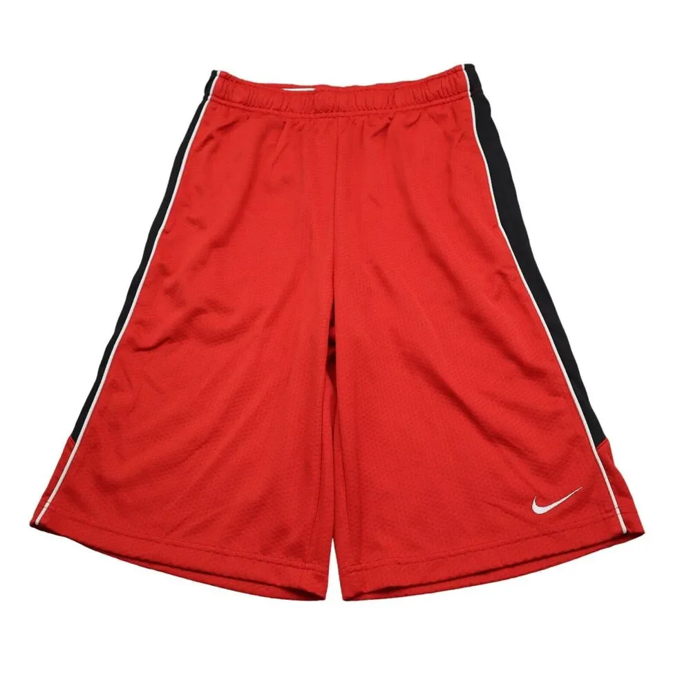 Nike Shorts Boys XL Multicolor Dri Fit Elastic Waist Drawstring Pocket Logo